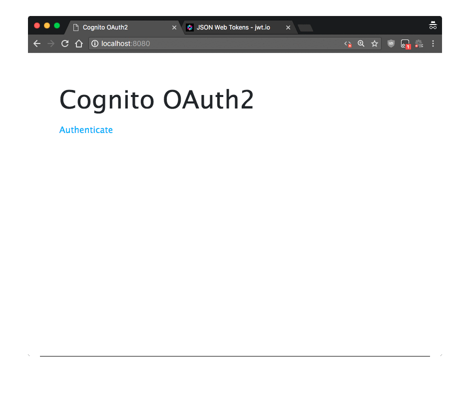 animated cognito auth